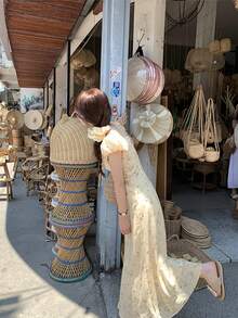 Women Long Dresses - Yellow - View 11