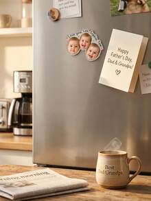 1pc Custom Baby Face Fridge Magnets, Personalized Text Acrylic Magnets, Kitchen Decor, Mother's Day/Father's Day Gifts, New Parent Keepsakes, Baby Shower Gift - Multicolor - View 11
