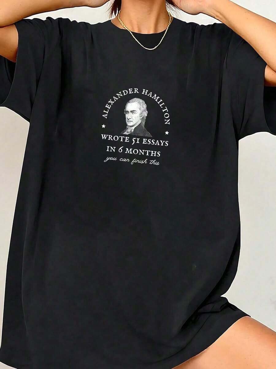 1 pieza Camiseta "La Mejor Mamá Tortuga Rusa de la Historia" 180g Algodón 100% - Negro 1 - Ver 1
