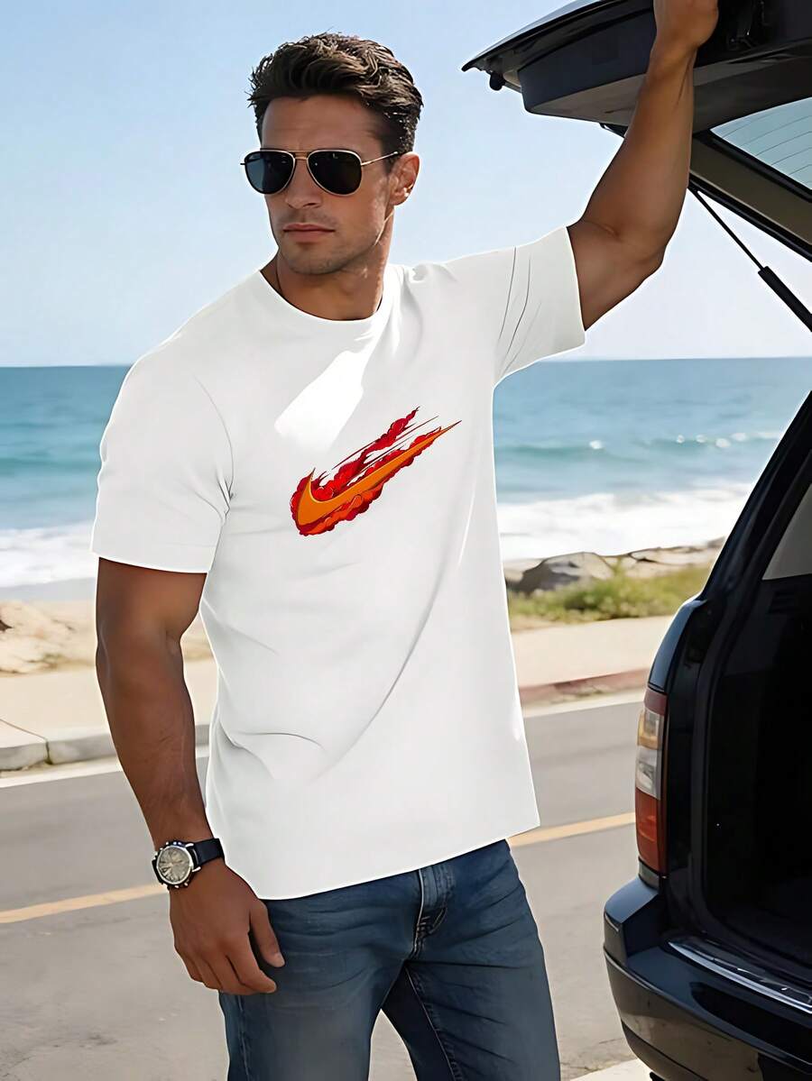 Men T-Shirts - White - View 1