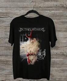 Camiseta Negra de Manga Corta de la Banda In This Moment, Regalo para Fanáticos - Negro - Ver 1