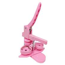 Heart-Shaped Button Maker Machine, DIY Pin Button Maker Press Machine Kit (Pink) - A - View 2
