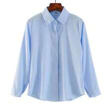 Women Lightweight Cardigans - Sky Blue, Thin, Concealed Snap Fastener - View 12