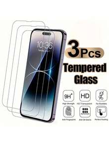 CASECOPS 2入裝超高清高品質鋼化玻璃全螢幕保護貼，適用 17 Pro Max/17 Pro/17/17 E/16 Pro Max/16 Pro/16/15 Pro Max/14 Pro/13 Pro/13 系列，強韌鋼化玻璃製成，防碎、防眩光前膜、防指紋、高清晰度、完美貼合，有效保護手機，觸控靈敏，持久保護 - 3件 - 查看 27