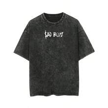 ACID WASH CORRIDOS TUMBADOS SAD BOYS, CT, Men's T-Shirt, , Sad Boys - 深灰色 - 查看 2