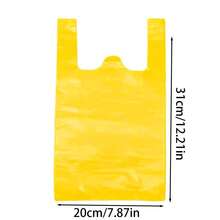 100/200Pcs Yellow Disposable Trash Bags, Baby Diaper Disposal Bags, Portable Mini Car Garbage Bags, Suitable For Outdoor, Stroller, Desk, Kitchen, Living Room, Bathroom, Nursery Cleanup - Yellow - View 7