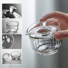 gjghjPocality Tea Set Heat Resistant Glass Teapot 210ml/Tea Cup Set of Two 45ml Tea Set Microwave Suitable Open Flame Heating For One Person Chinese Tea Japanese Tea Black Tea Green Tea Gyokuro Compact Kung Fu Tea Home Tea Timefgdfhgfhb - 写真通り - チェックする 3