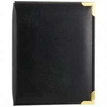 Pioneer Photo Albums 208 Pocket Black Sewn Leatherette Cover with Brass Corner Accents Photo Album 4 by 6-Inch - Blanco claro - Ver 6