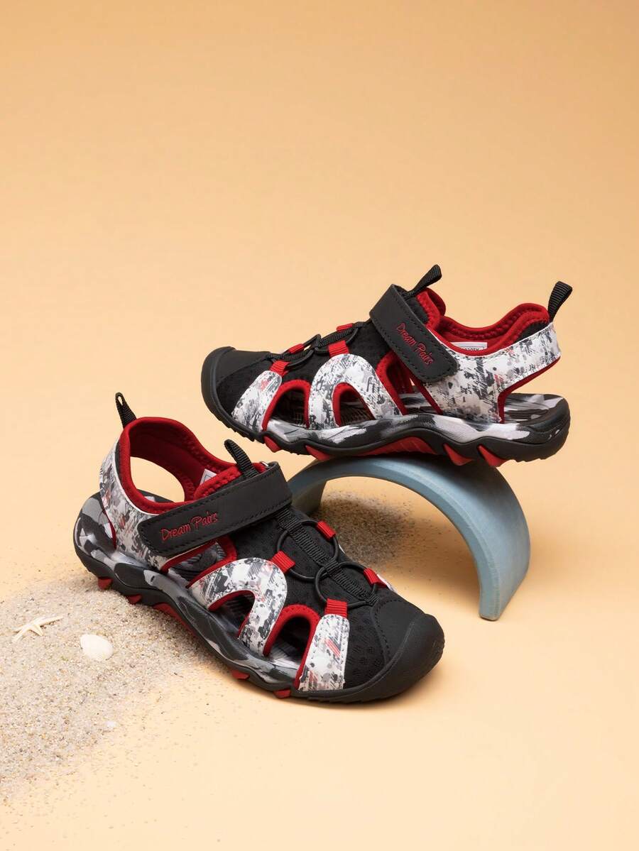 Boys Girls Summer Outdoor Athletic Sport Sandals Toddler/Little Kid/Big Kid - 紅色 - 查看 1