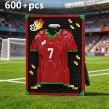 World Cup Theme Building Blocks, World Cup Building Blocks, Jersey Building Blocks, Photo Frame Building Blocks, Suitable For Desktop Decoration, Fan Collection Toys - Multicolor - View 17