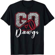 Camiseta Divertida Go Dawgss Bulldog para Hombres y Mujeres - Negro - Ver 6