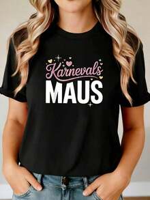 T-shirt Karnevals Maus diseño único y colorido ideal para tu estilo y2k perfecta para cualquier ocasión destaca por su originalidad y comodidad hecha con materiales de alta calidad disponemos de tallas para todos los gustos disfruta de un look moderno y atractivo en esta sola pieza - Negro - Ver 8