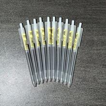 Bộ 10 bút bi đơn giản, kiểu bấm, mực đen 0.5mm, thích hợp cho văn phòng, cần thiết cho mùa tựu trường. - A - Xem 6