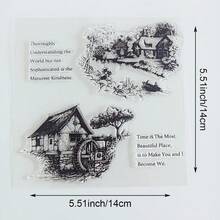 Nature-Inspired Transparent Stamp Collection - Floral/Tree/Architecture/Butterfly Elements, Suitable For Scrapbooking, DIY Decoration, Silicone Stamps - Forest - View 11