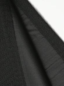 1pc Men's V-Neck Short Sleeve T-Shirt, Textured Fabric, Lightweight & Breathable, Suitable For Summer, Anti-Pilling & Deformation, Casual Style, Machine Washable, For Daily Commute & Outdoor Activities - Black - View 8