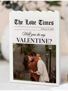 Customized Gift Decor, Can Customize Photos And Text, Personalized Couple Photo Display Stand, First Valentine's Day Gift, Romantic Memorabilia, Gift For Boyfriend Or Husband, Couple Photo Keepsake - Multicolor - View 5