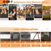 6-Panel Support Portable Easy-To-Store PU Pet Car Back Seat Extension Mat, Portable Comfortable Sturdy Base Pet Dog Car Seat Protector, Space Expansion (Suitable For Sedans, SUVs And Small Trucks), Weight Capacity 450 Lbs - Black - View 4