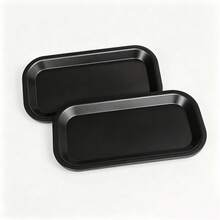 1pc Matte Black Storage Tray, Scratch-Resistant And Durable Design, Desktop Organizer Tray For Smoking Accessories - Black - View 9