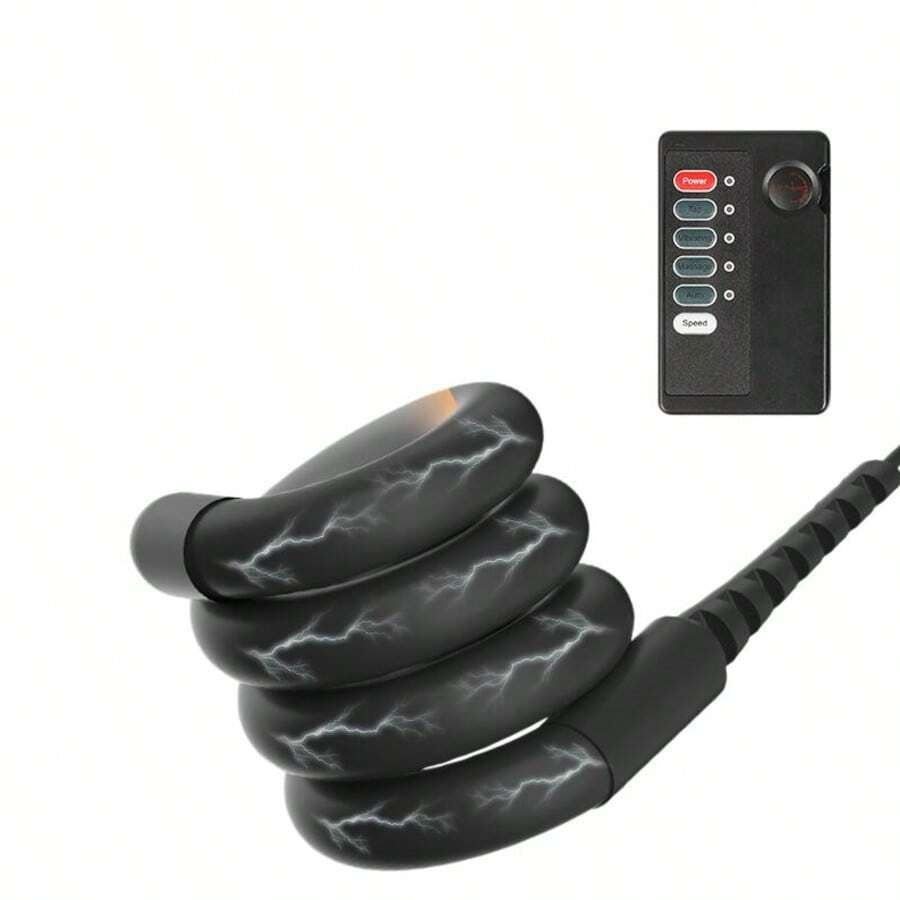 Electric Shock Penis Ring Vibrating Cock Rings Adjustable Cocks Training Male Stretchy Cockring Adult Sex Toys For Men Maturbaters - Một cỡ - Xem 1