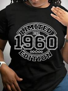 Edición limitada camiseta vintage 1960 exclusiva diseño retros para adultos casual negro disponible en tallas S, M, L moda unisex  retro algodón premium busca camiseta gráfica únicos - Negro - Ver 1