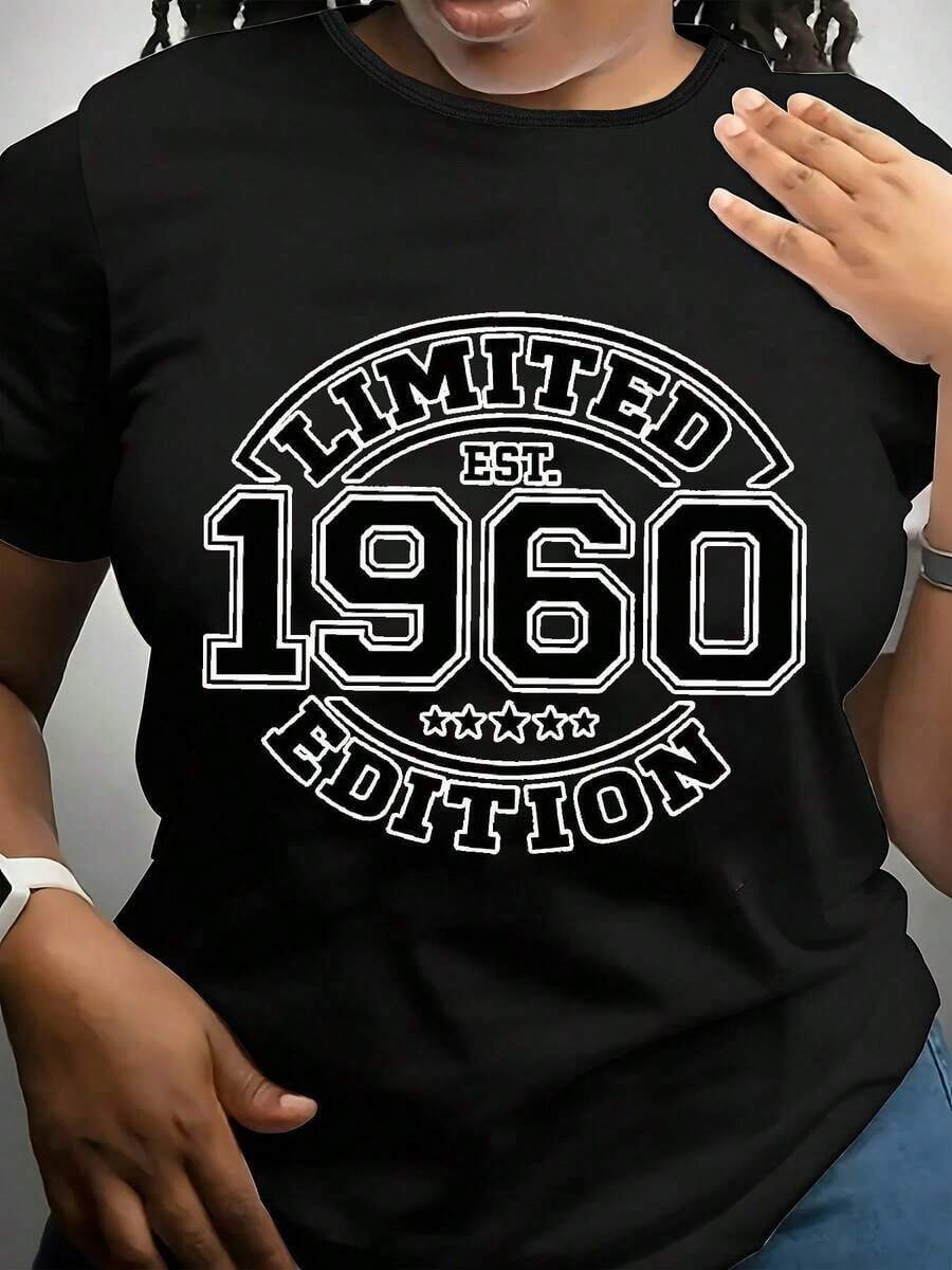 Edición limitada camiseta vintage 1960 exclusiva diseño retros para adultos casual negro disponible en tallas S, M, L moda unisex retro algodón premium busca camiseta gráfica únicos - Negro - Ver 1