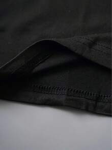 Camiseta de mujer 1 pieza con estampado de patrón de voleibol y letras de amor, moderna y a la moda, estilo vibrante, corte holgado, lavable a máquina, suave y duradera, camiseta casual de manga corta con cuello redondo para mujer, ideal para deportes, actividades al aire libre y uso diario. - Negro - Ver 4