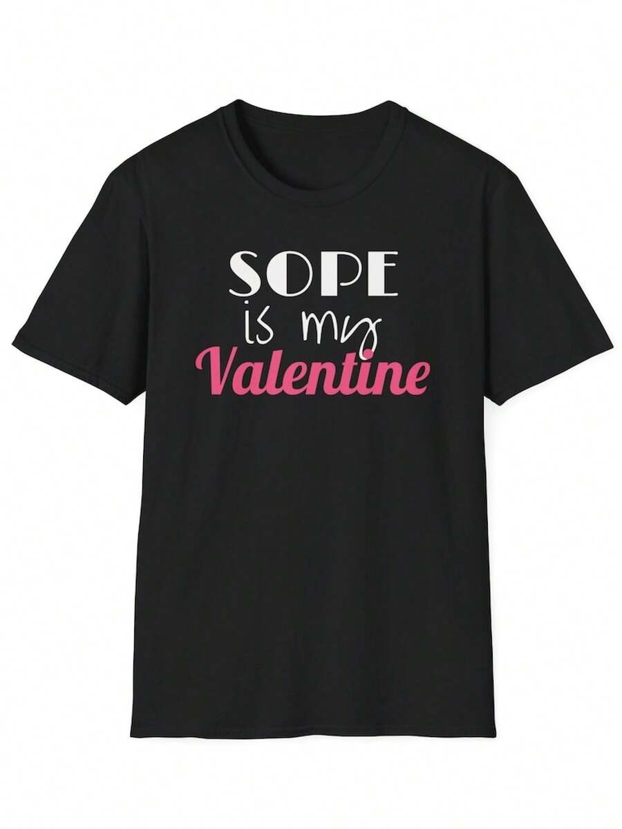 SOPE es mi camiseta de manga corta de San Valentín. - Negro - Ver 1