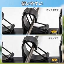 車用ロッドホルダー 天井取付タイプ 釣り竿収納 ロッドキャリー＆ロッドキーパーベルト付き 車内天井竿置き 設置簡単 釣り具収納 - マルチカラー - チェックする 4