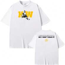 Black T-Shirt With Negative Phrases, Hayley Williams T-Shirt WebsiteSeconds, Harajuku Short Sleeve Hip Hop Style Summer T-Shirt, 100% Cotton T-Shirts - 白色 - 查看 5