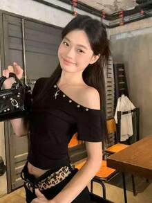 Women Tops - Black - View 1