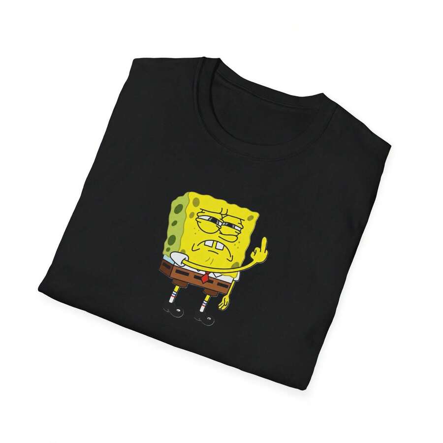 Camisetas unisex, camisetas ofensivas de Bob Esponja con la frase "Fu** U".|Sarcásticopersonalizadotee,divertidoregaloparaamigos,unisexocomodidadcamisaveranotrend,ropademujerblusasparadamacasualescamisasdemujerblusablusasparamujercamisas, GráficasimpresoAmigable con la piel, estilo de los 90Retro, Ropa Urbana, De ModacasualCamisetas, GráficasimpresoAmigable con la piel, estilo de los 90Retro, Ropa Urbana, De Modacasualcamisetas - Negro - Ver 1