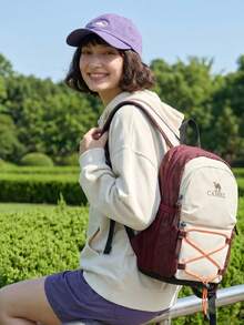 CAMEL CROWN Foldable Large Capacity Travel Backpack, Short Trip Gym Storage Bag - Wine Reddish Brown - View 6