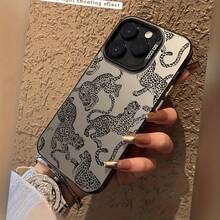 Funda para teléfono con diseño de leopardo láser, a prueba de golpes y caídas, protección total, compatible con iPhone 11/12/13/14/15/16/17 Pro Max/SE - Colores mixtos - Ver 2