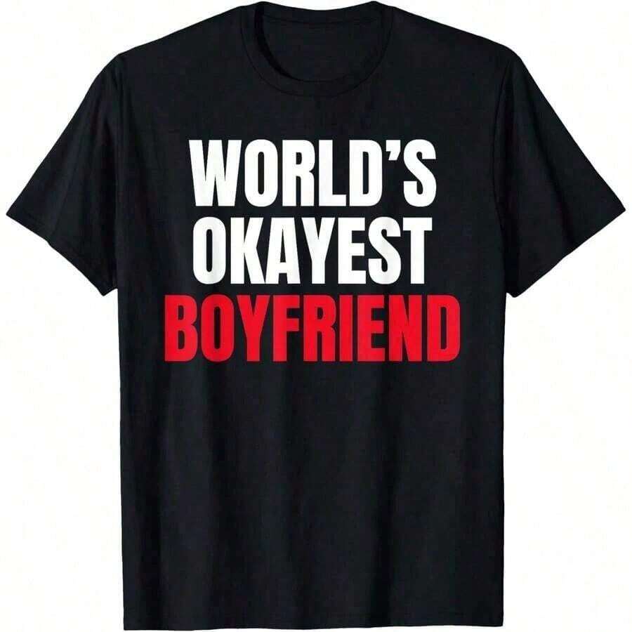 Women's Valentine's Day Heart Print Round Neck Short Sleeve T-Shirt, Thermal Clothing For Daily Wear, Soft Fabric, Stylish Crop Top, Graphic T-Shirt For Women. - 黑色 4 - 查看 1