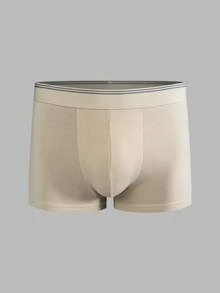 3pcs Norcotton Men's Boxer Briefs, Cotton Boxer Shorts, Plus Size - Multicolor - View 2