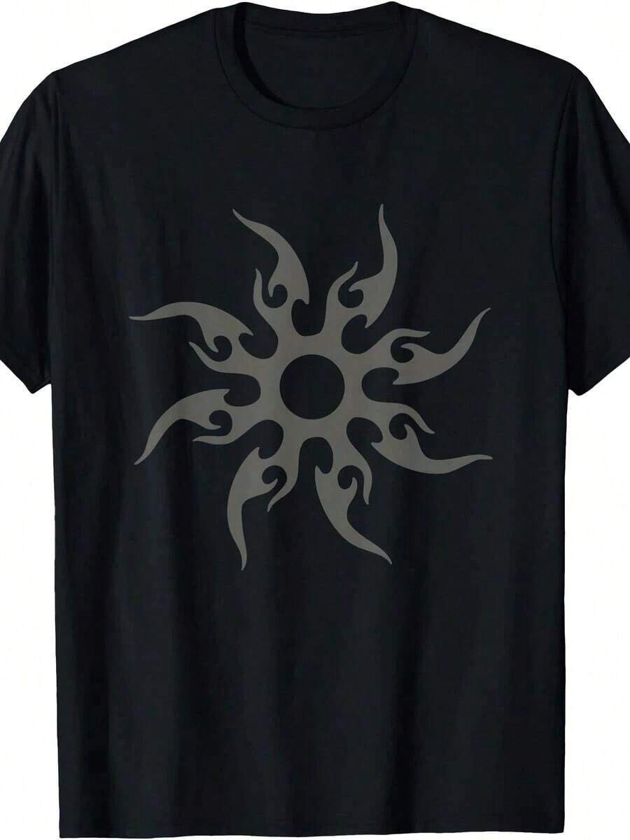 Camiseta unisex con estampado de "Soft Two Time Costume Teens Tribals Sun Symbol Forsaken". - Negro - Ver 1