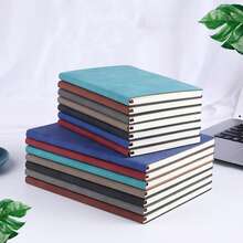 Cuaderno de papel pergamino de alta calidad A4, con marcador, cubierta de cuero suave y papel grueso, resistente a la deformación. Este cuaderno de cuero sintético es adecuado para el estudio y el uso diario, útiles escolares - A4 - Ver 4