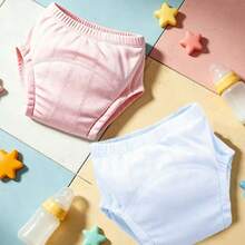 Newborn Potty Training Pants, Lightweight Washable Summer Baby Learning Pants For Boys And Girls, Reusable Cloth Diapers, Soft & Breathable Baby Diaper Underwear For Toilet Training - Multicolor - View 3