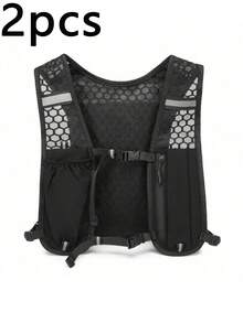 1 pièce Sac à dos/gilet de sport outdoor, convient pour la course, la randonnée, le cyclisme. Sac à dos de sport léger avec porte-bouteille d'eau - Multicolore - Voir 16
