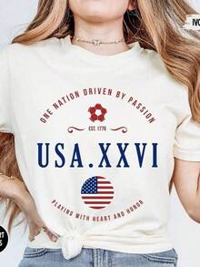 Camiseta de Fútbol de USA, Camiseta de Fútbol Vintage, Camiseta , Regalo para Fanáticos de la Copa Mundial 2026, Camiseta de Fútbol Americano - Negro - Ver 6