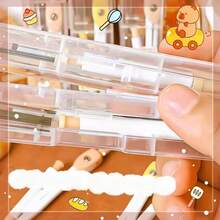 2pcs Cute Capybara Compass Set Drawing Tools, Random Color & Style (Compass + Lead Refill/Set), 2B Automatic Pencil Lead Compass, Suitable For School And Art Projects, Suitable For Teaching And Architectural Sketching, Suitable For Students, Schools, Offices And Various Educational Scenarios. Back To School Season, Learning Supplies, Art Supplies, Office Desk Accessories. Educational Tools For School, School Engineering - Multicolor - View 7