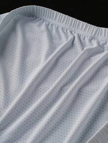 Norcotton Bragas blancas de malla de tiro bajo Norcotón, entrepierna sexy de una sola capa - Blanco - Ver 6