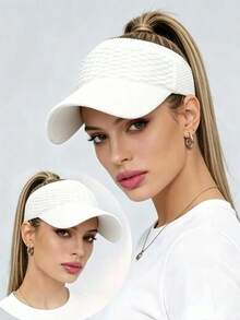 1 pieza Sombrero de sol ajustable con patrón de escamas de pez, sombrero multifuncional casual y transpirable con protección solar, adecuado para hombres y mujeres para uso diario - Gorra de béisbol abierta - Ver 9