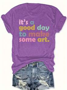 Women's T-Shirt For Spring And Summer - 白色 - 查看 8