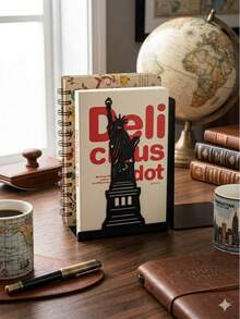 Creative Metal Bookend | Statue Of Liberty Design, Combines Book Storage And Decoration! Made With Iron Craftsmanship, Stable And Durable, Non-Slip Bottom Design Prevents Tipping, Easily Supports Heavy Books And Cookbooks. Minimalist Black Tone Suitable For Various Home Styles, Perfect For Study, Kitchen And Office Desk. Both A Practical Bookend And A Unique Decorative Piece, Enhances Space Texture, Also An Ideal Gift For Friends. - Multiple Styles - View 2