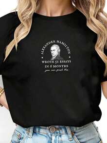 1 pieza Camiseta "La Mejor Mamá Tortuga Rusa de la Historia" 180g Algodón 100% - Negro 1 - Ver 3
