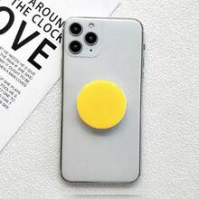 1pc Solid Color Expandable Phone Stand, Cute Solid Color Transparent Phone Stand, Foldable Extendable Phone Stand, Transparent Base, Dopamine Color Phone Accessory - Multicolor - View 33