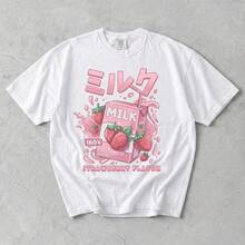 Mia del anime Kawa Strawberry Milk, Mia R , Mia Y2K Cutre.JPG |   Diseño exquisito |   Suelto y cómodo |   Fácil de combinar | - Blanco - Ver 1