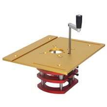 Router Riser With Top Plate, Router Lift Base, Woodworking Grooving, Trimming, Beveling, Router Table Base, Table Lift System - Gold - View 1