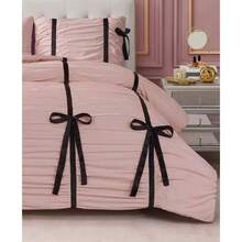 Juicy Couture Amelie Velvet Bows Ruched 2-Pc. Comforter Set |  | Comforters - Light Pink - View 1